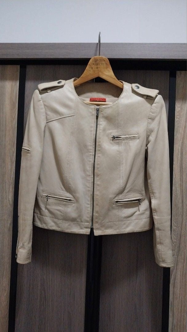 Alice + Olivia Leather Biker Jacket