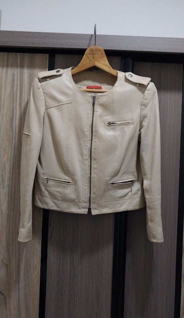 Alice + Olivia Leather Biker Jacket