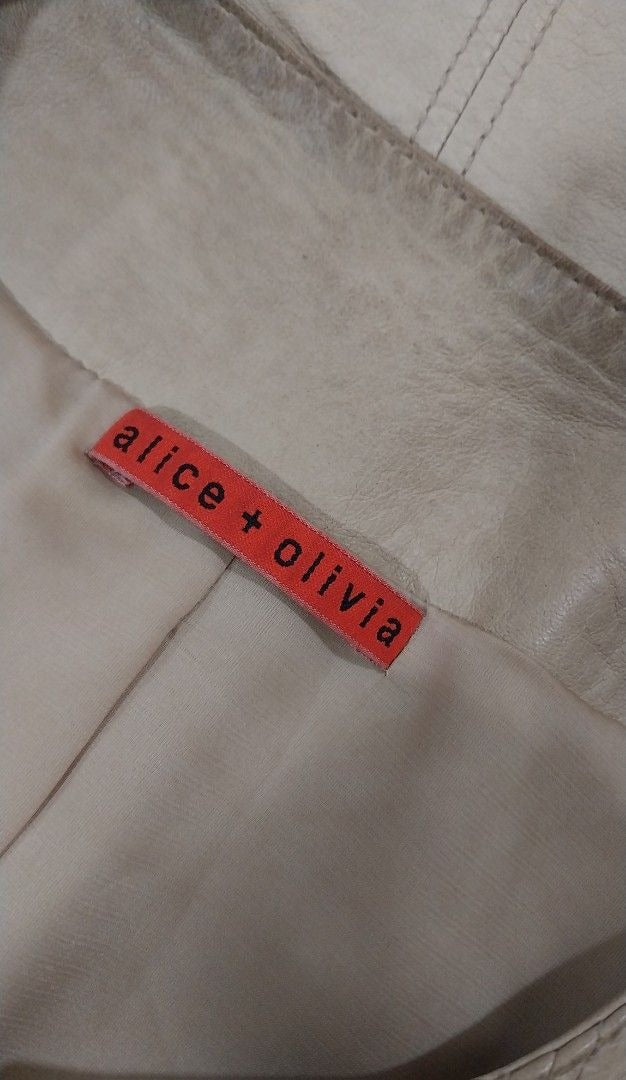 Alice + Olivia Leather Biker Jacket