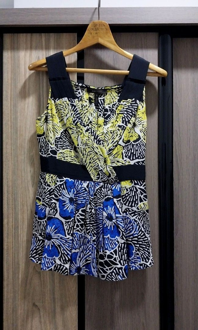 BCBG Maxazria Multicolor Silk Top