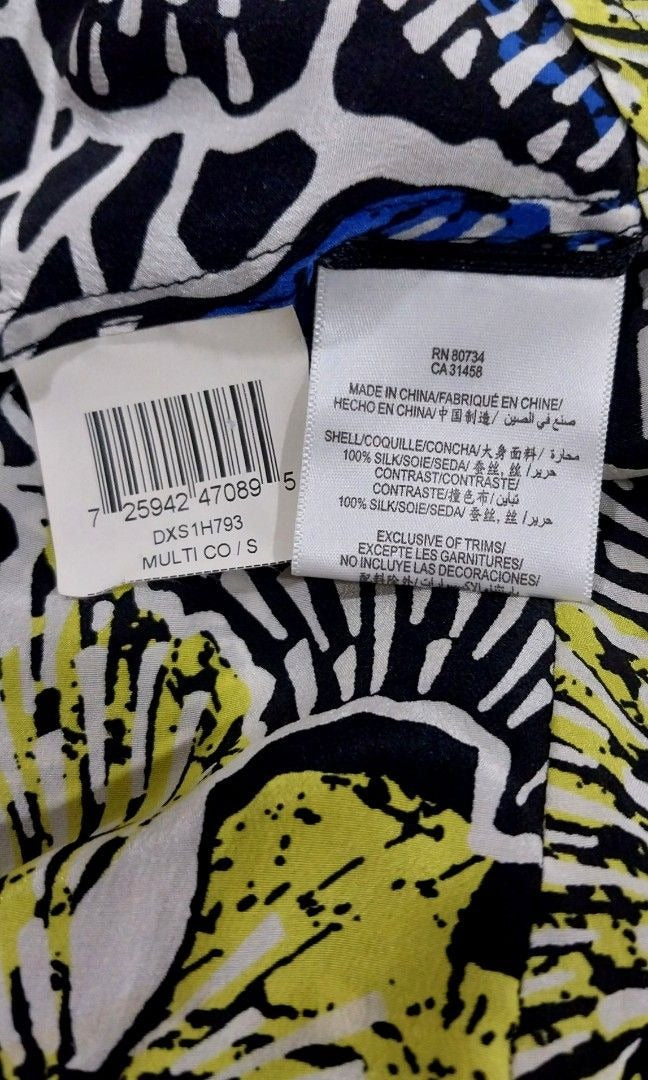 BCBG Maxazria Multicolor Silk Top