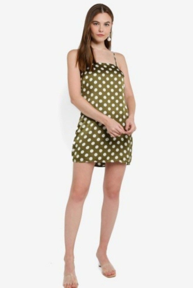 Calli Polka Dots Slip Dress