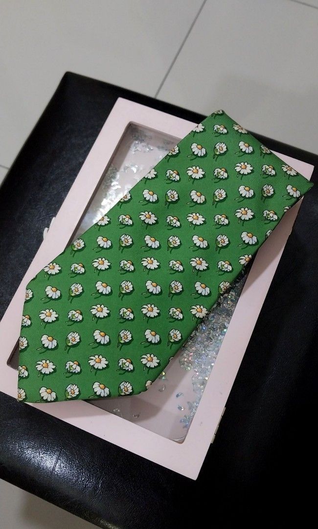 Salvatore Ferragamo Floral Pattern Silk Tie