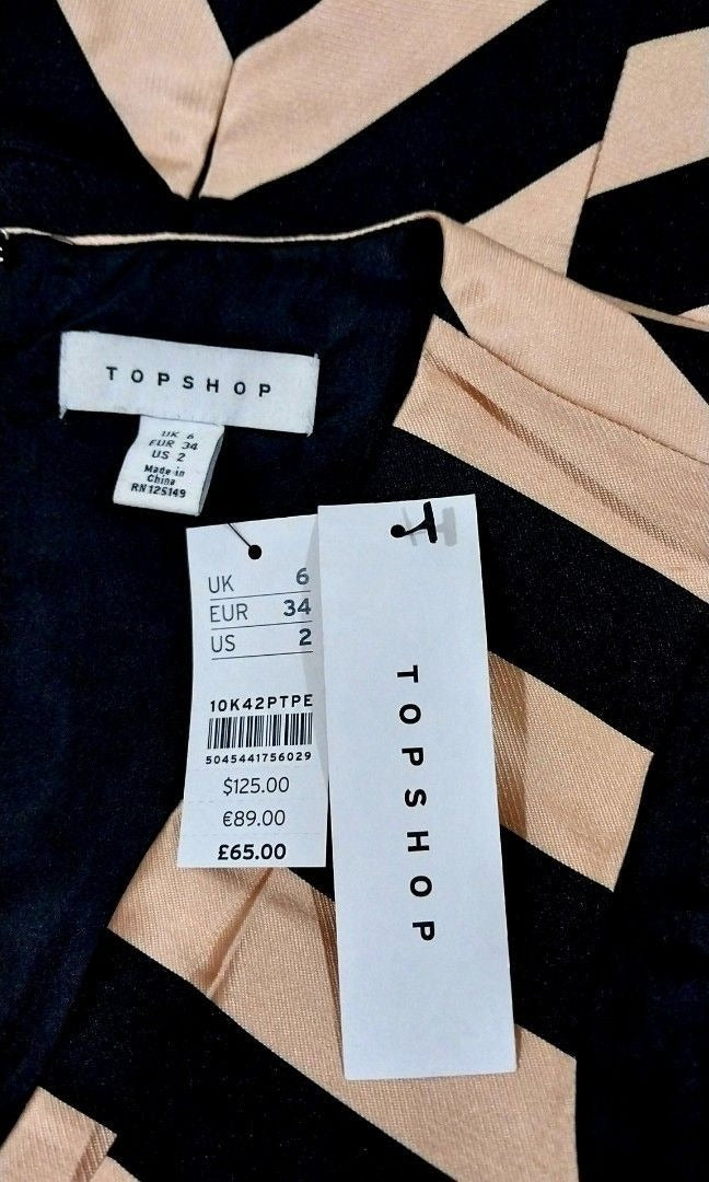 Topshop Wrap Structured Dress