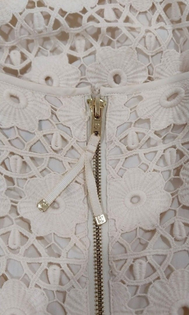 Juicy Couture Ivory Blossom Daisy Lace Dress
