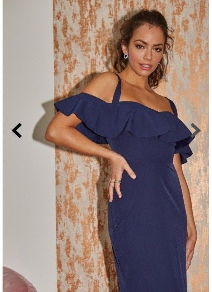 Little Mistress Navy Maxi Dress (London)
