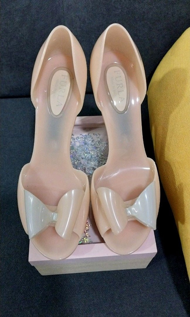 Furla Jelly Heels with Bows