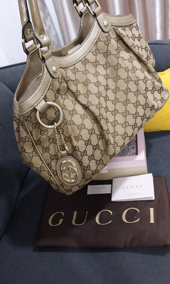 Gucci Sukey Medium GG Canvas Tote Bag