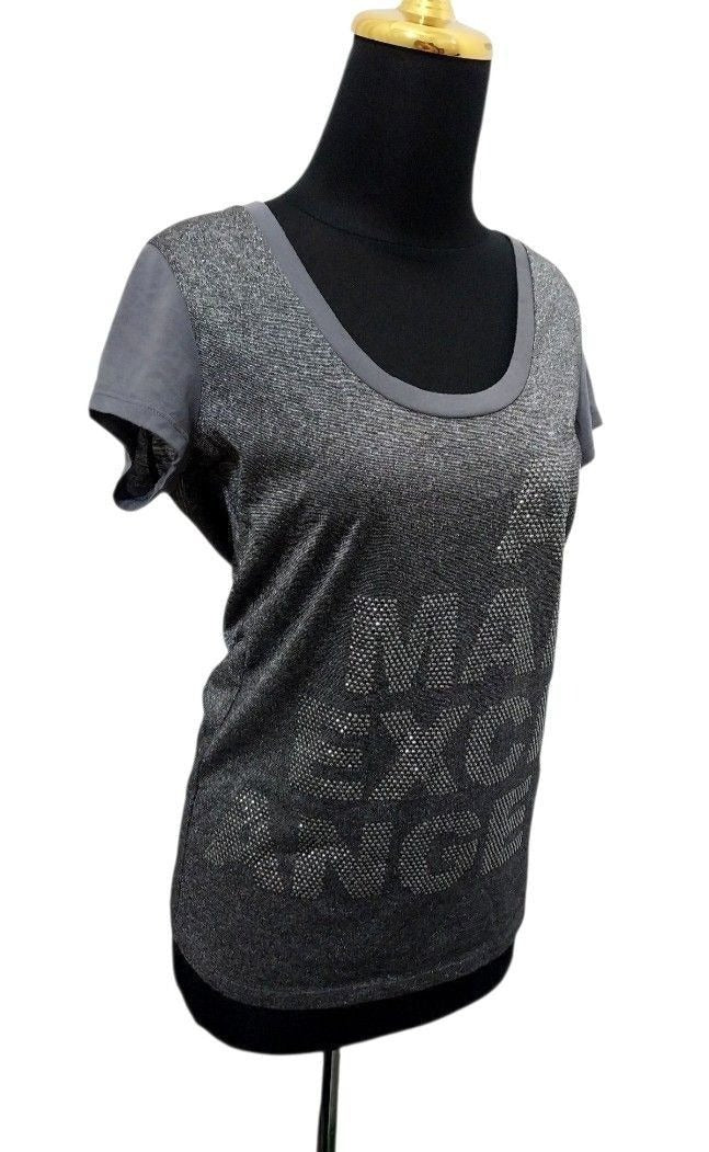Armani Exchange Silver-Grey Top