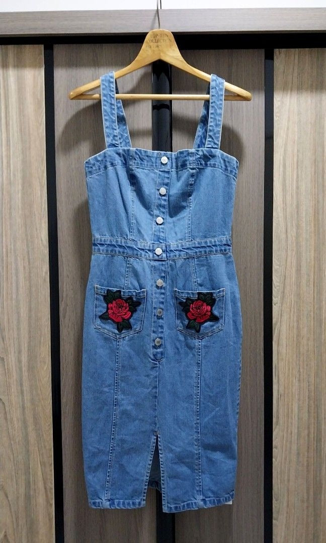 Guess Denim Midi Dress