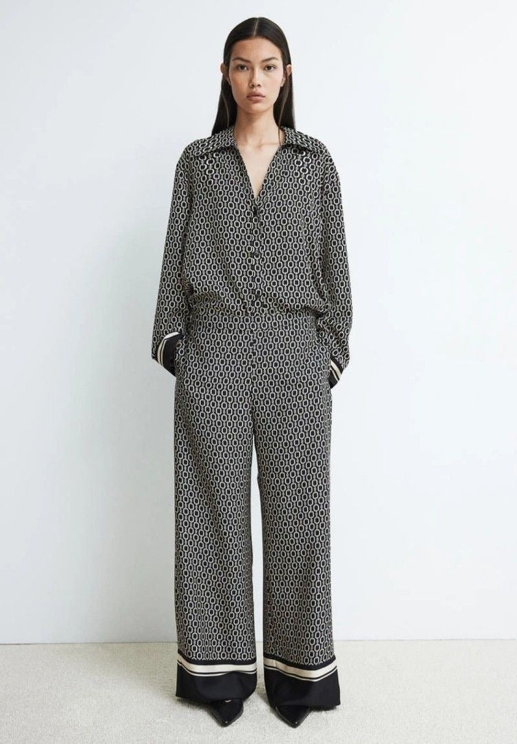 H&M Wide Leg High-Rise Pants
