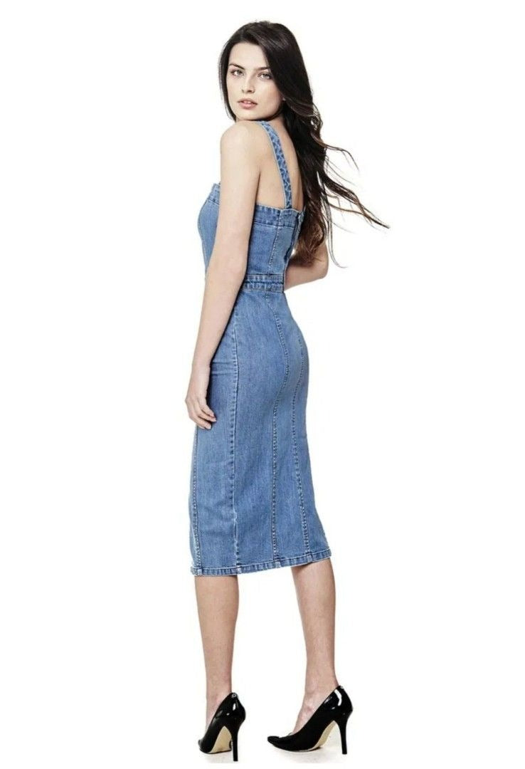 Guess Denim Midi Dress
