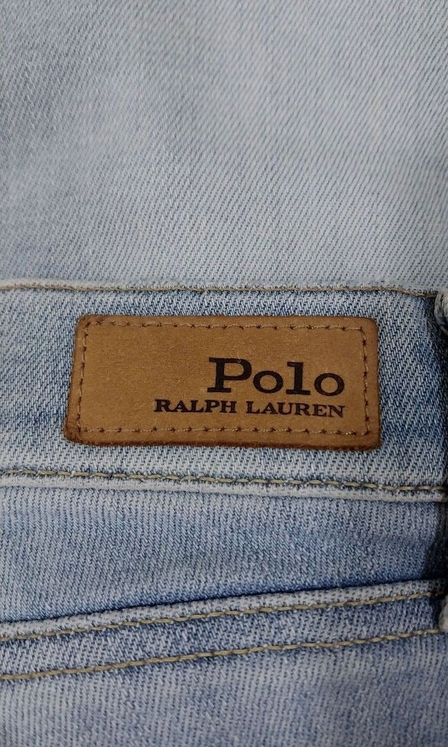 Polo Ralph Lauren Ripped Faded Tompskins Skinny Crop Jeans