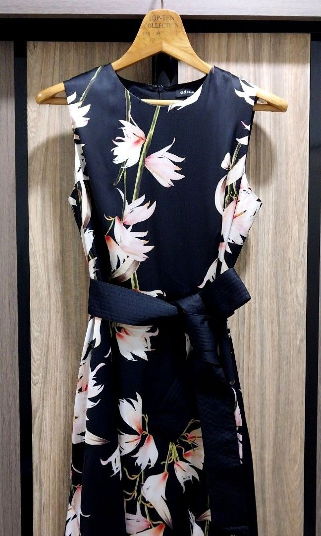 D.D Collective Black Floral Maxi Dress