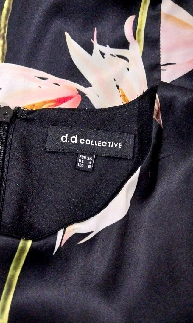 D.D Collective Black Floral Maxi Dress