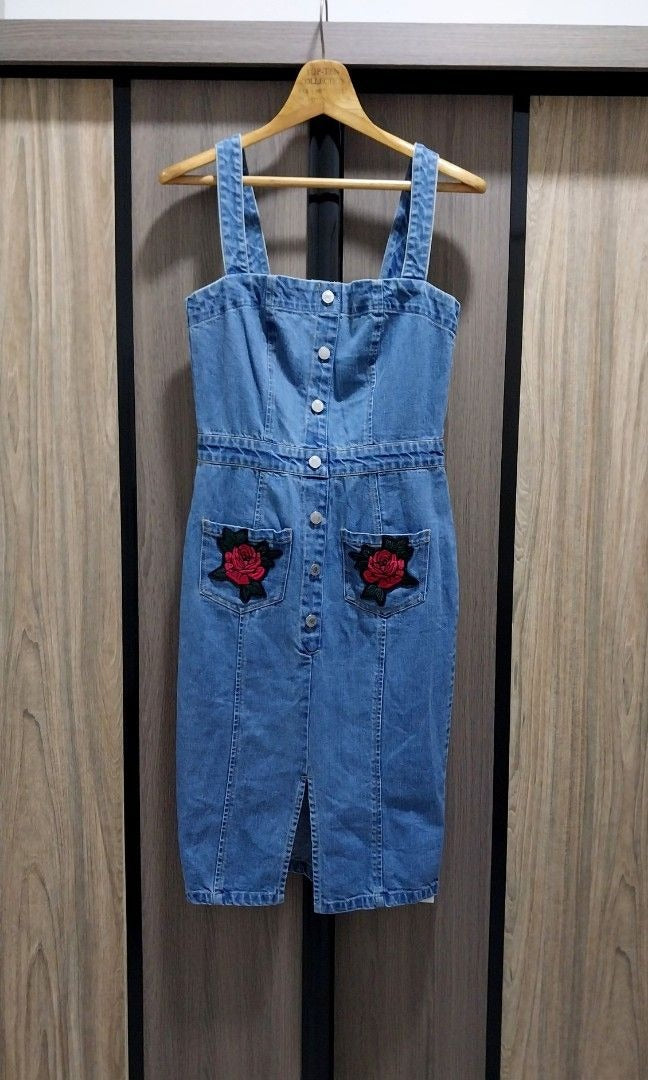 Guess Denim Midi Dress