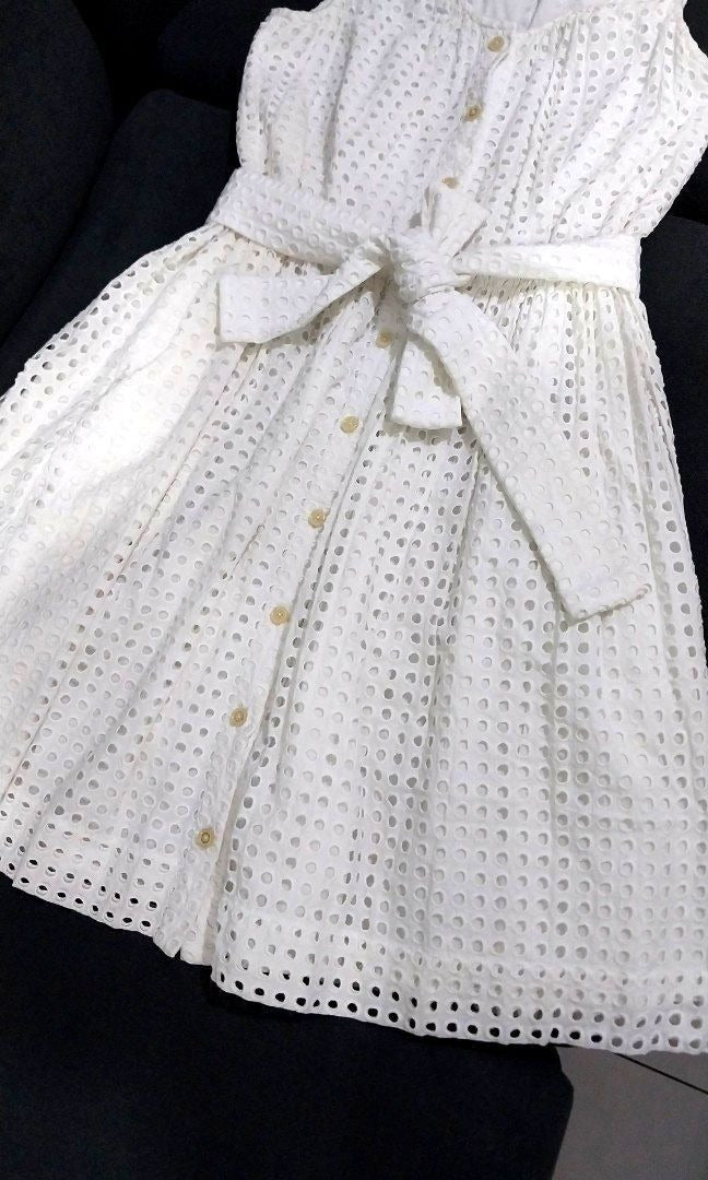 Kate Spade Eyelet Belted Dress