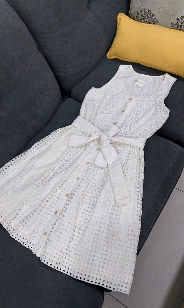 Kate Spade Eyelet Belted Dress