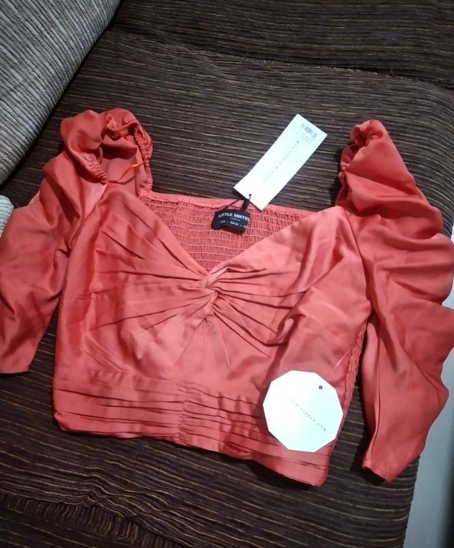 Little Mistress Satin Crop Top