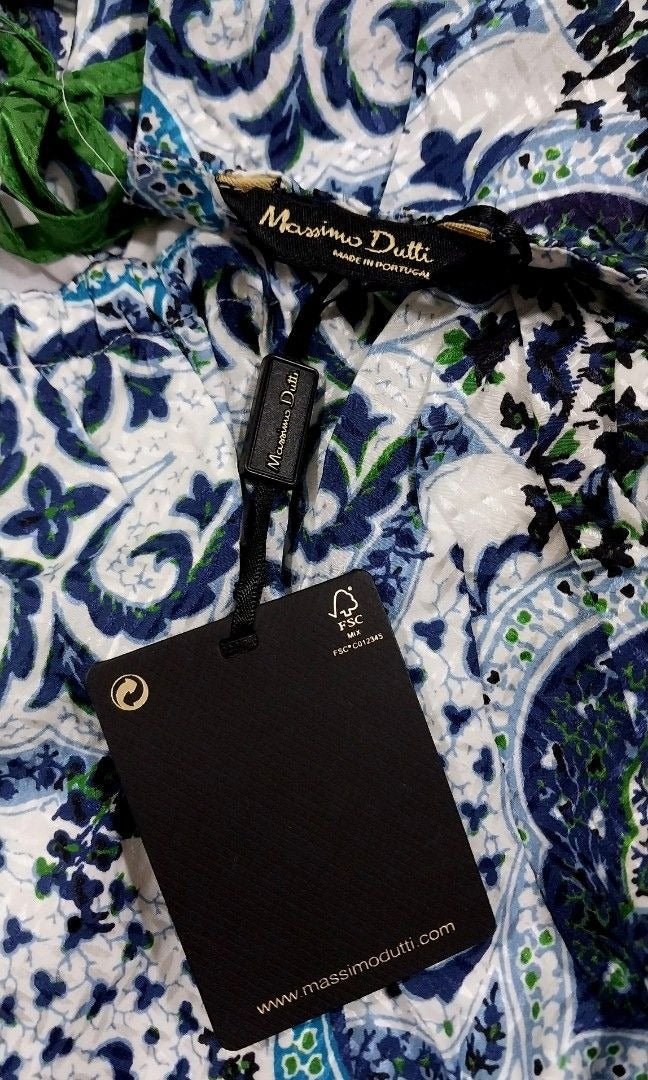 Massimo Dutti Self-tie Halter Maxi Dress