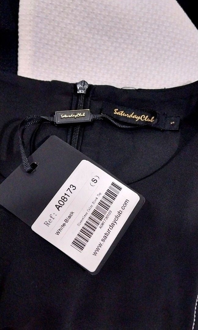 Saturday Club White-Black Top