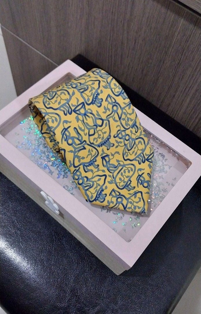Salvatore Ferragamo Woman in Dress Pattern Silk Tie