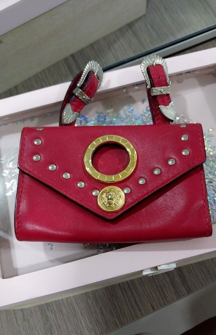 Vintage Versus Versace Leather Belt Purse|Wallet