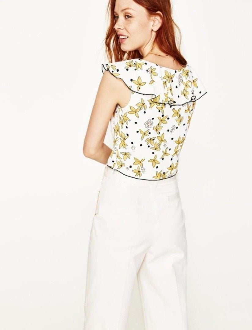 Zara Floral Crop Top