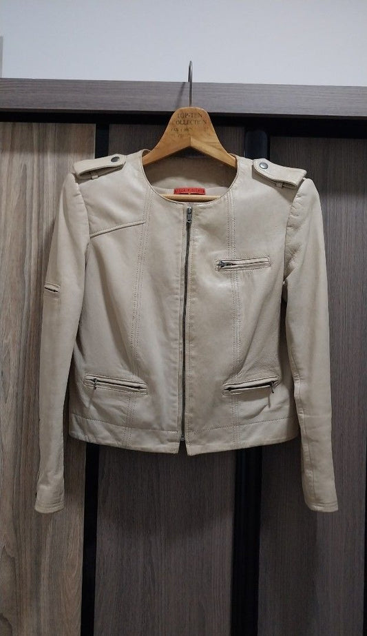 Alice + Olivia Leather Biker Jacket