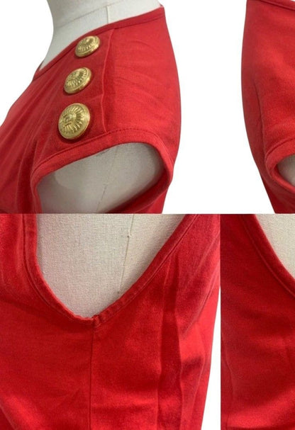 Balmain Sleeveless Cotton Top