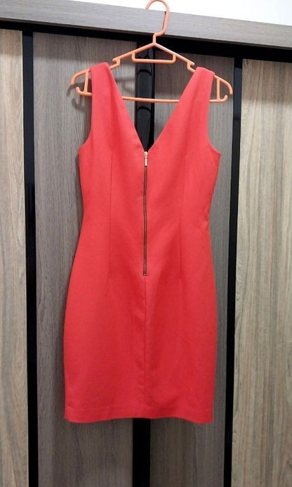 Zara V-Neck Fitted Mini Dress