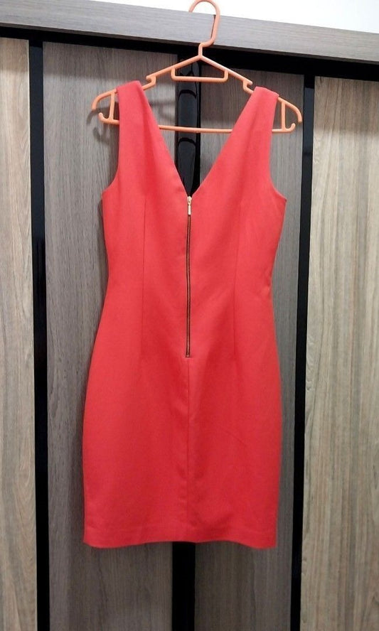 Zara V-Neck Fitted Mini Dress