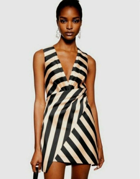 Topshop Wrap Structured Dress