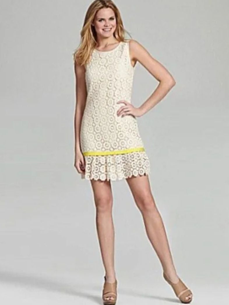 Juicy Couture Ivory Blossom Daisy Lace Dress