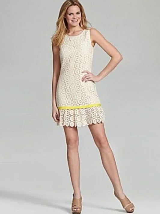 Juicy Couture Ivory Blossom Daisy Lace Dress