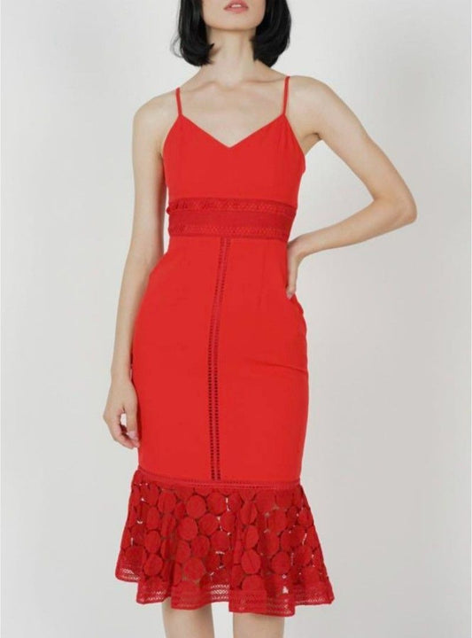 MDS Lace Midi Dress