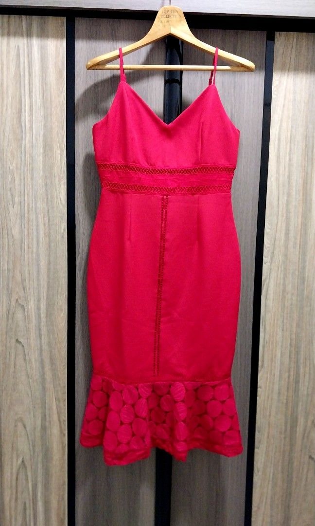 MDS Lace Midi Dress