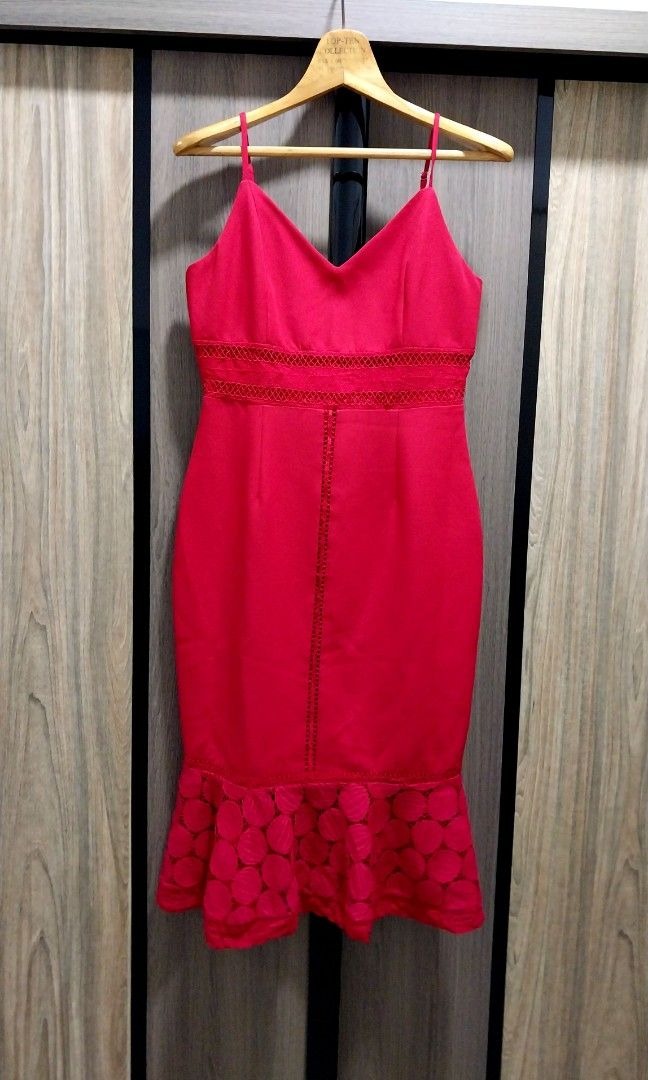 MDS Lace Midi Dress