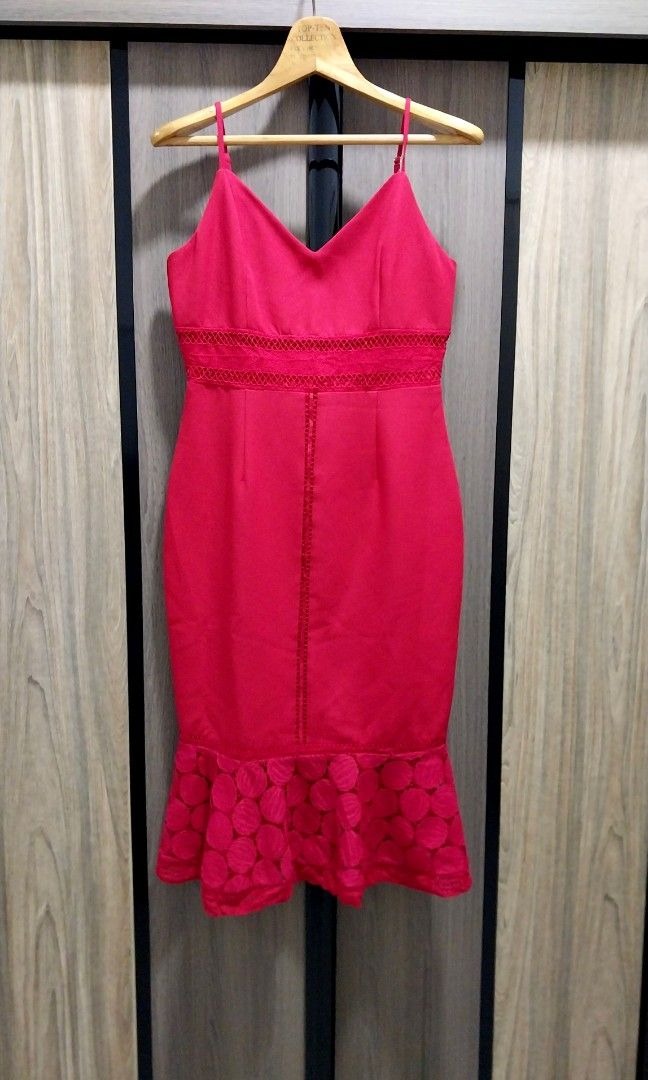 MDS Lace Midi Dress