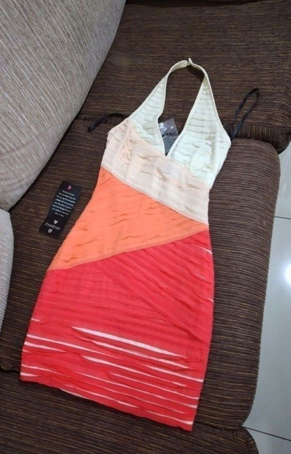 Bebe Haltered Bodycon Dress