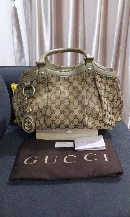 Gucci Sukey Medium GG Canvas Tote Bag