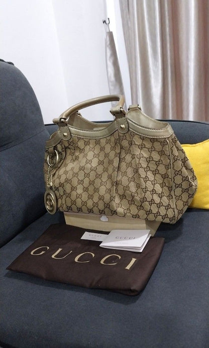Gucci Sukey Medium GG Canvas Tote Bag