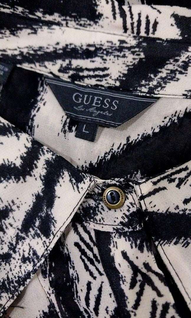 Guess Button Down Sleeveless Top