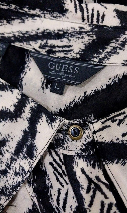 Guess Button Down Sleeveless Top