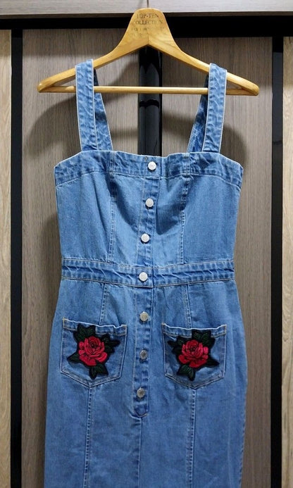 Guess Denim Midi Dress