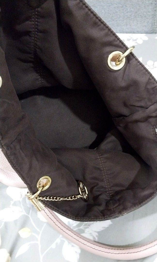 Lancel Pink Leather French Flair Tote