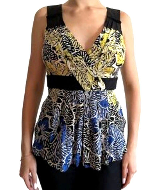 BCBG Maxazria Multicolor Silk Top