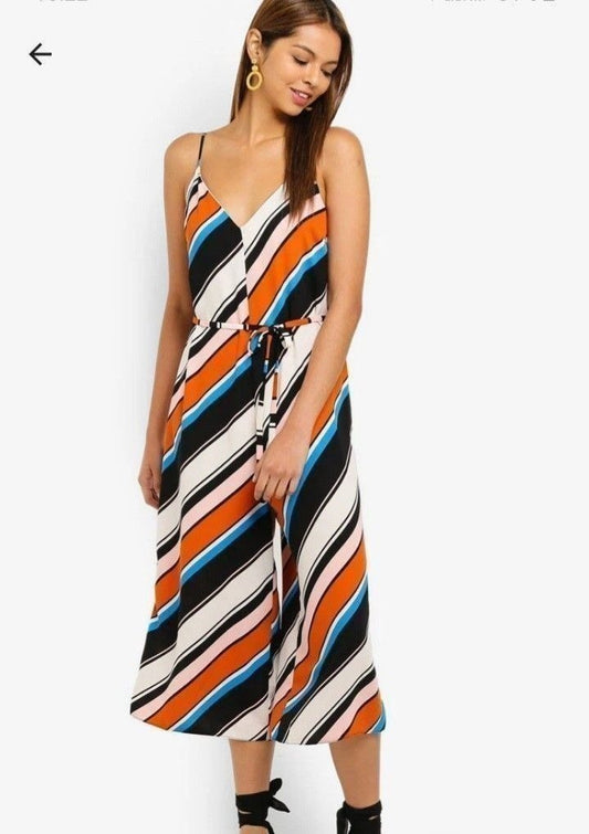Miss Selfridge Multi Stripes Jumpsuit