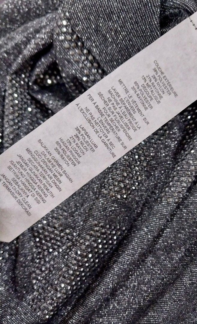 Armani Exchange Silver-Grey Top