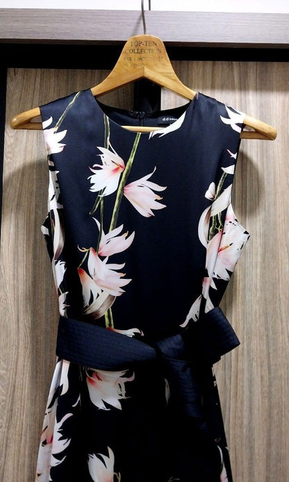 D.D Collective Black Floral Maxi Dress